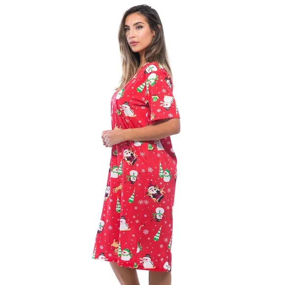 Just Love 4360-10003-S Short Sleeve Nightgown Sleep Dress for Women Sleepwear,